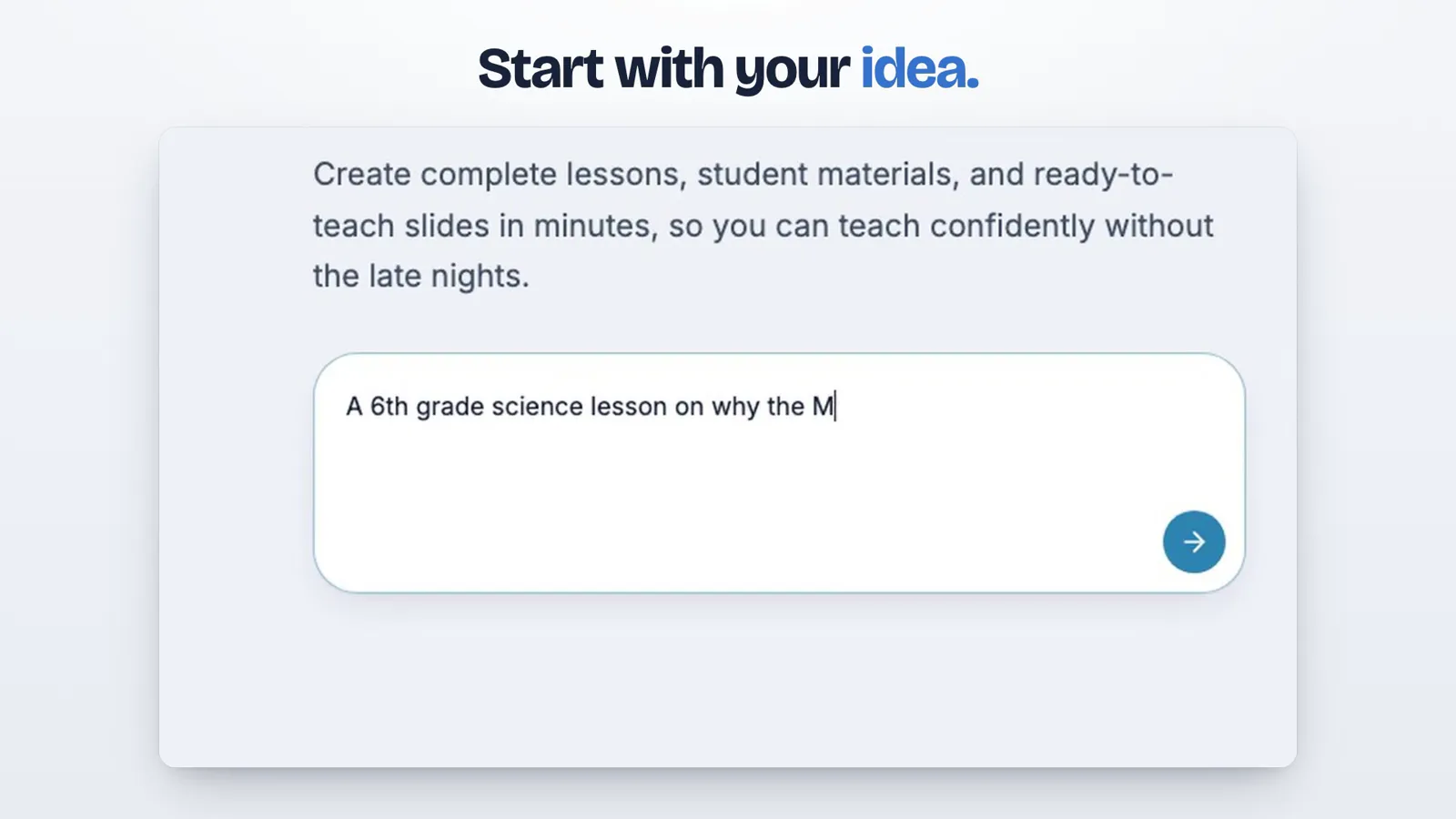 A teacher describes a lesson on Moon phases, then reviews the plan, printables, and slides and puts it on the weekly planner in Lesson Maker Pro